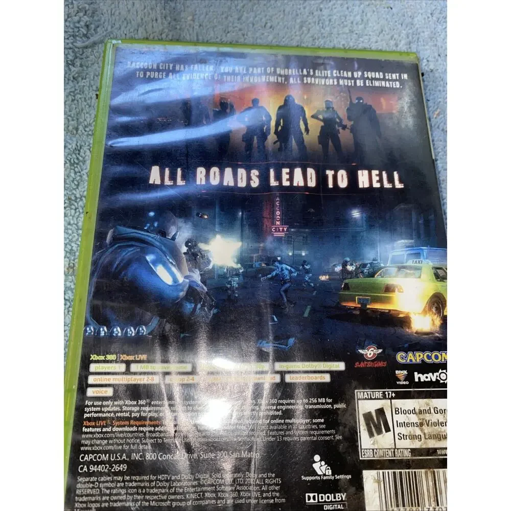 Resident Evil: Operation Raccoon City (Microsoft Xbox 360, 2012) CiB